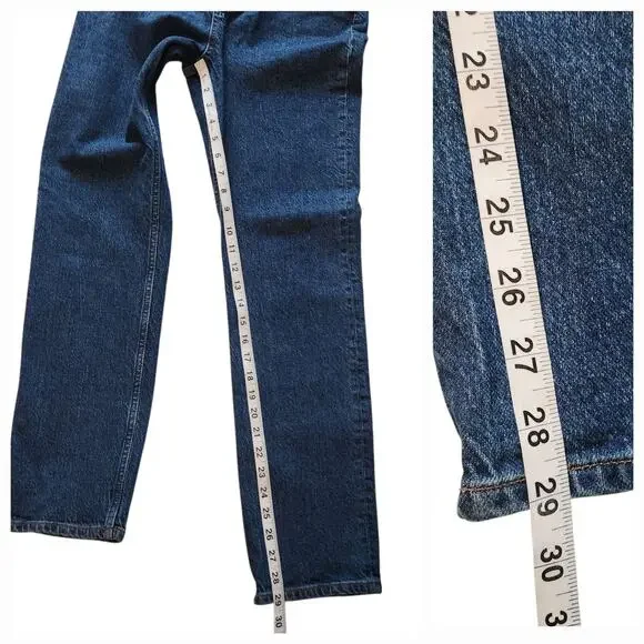 Reformation Liza Ultra High Rise Straight Jeans, Huntington Wash, size 28 - Picture 5 of 11